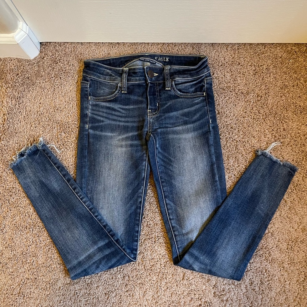 AE Skinny Super Stretch Ankle Jeggings